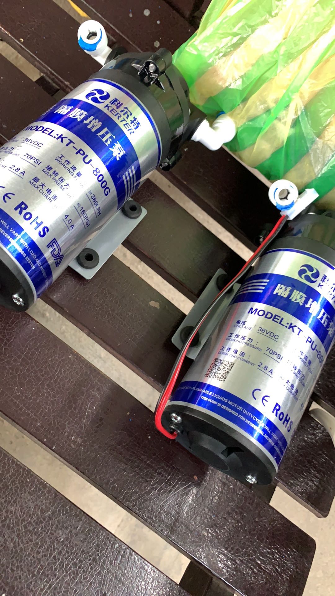 Pompa Ro 800gpd - 36v Dc + Adaptor - Booster Pump Ro