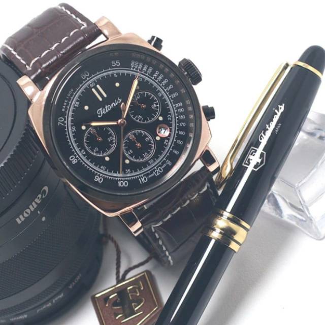 JAM TANGAN PRIA/JAM TANGAN TETONIS ORIGINAL RANTAI CHOCO  Rantai tetonis original fFREE BOLPEIN