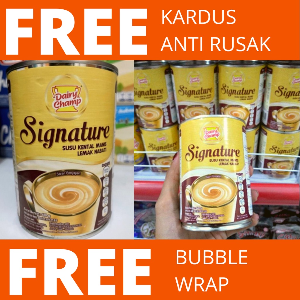 

Dairy champ signature 450gram/ susu kental manis