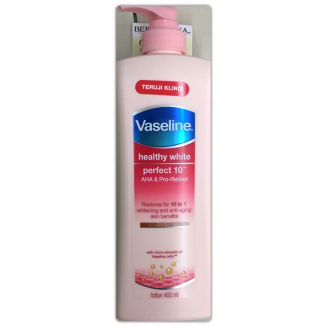 Vaseline Perfect 10 Hand body Vaselline whitening &amp; Anti Aging 400ml