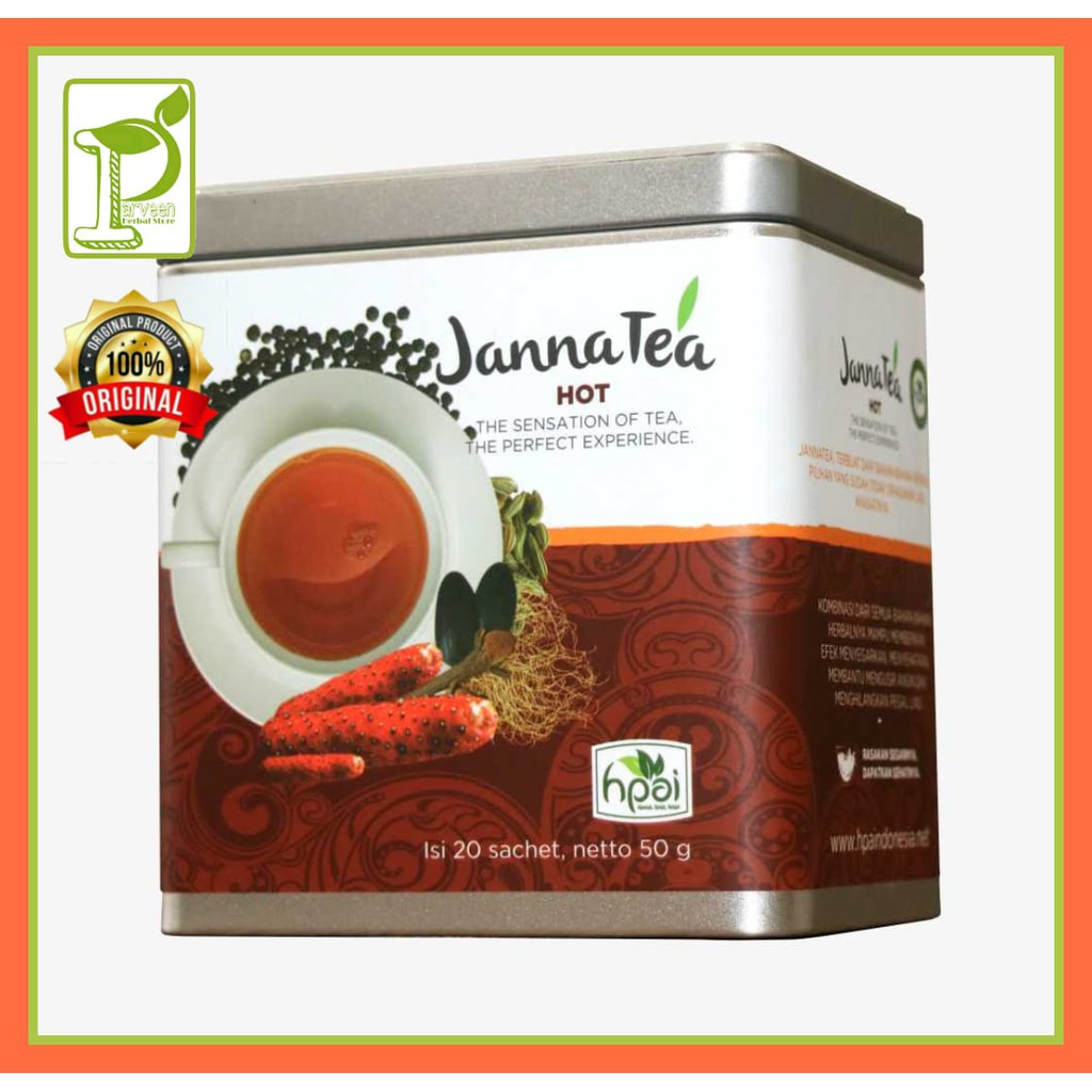 

JANNA TEA HOT (HPAI) | teh para pekerja keras | Ladahitam,kedaung,cabe jawa,cengkeh,kayu angin,adas.