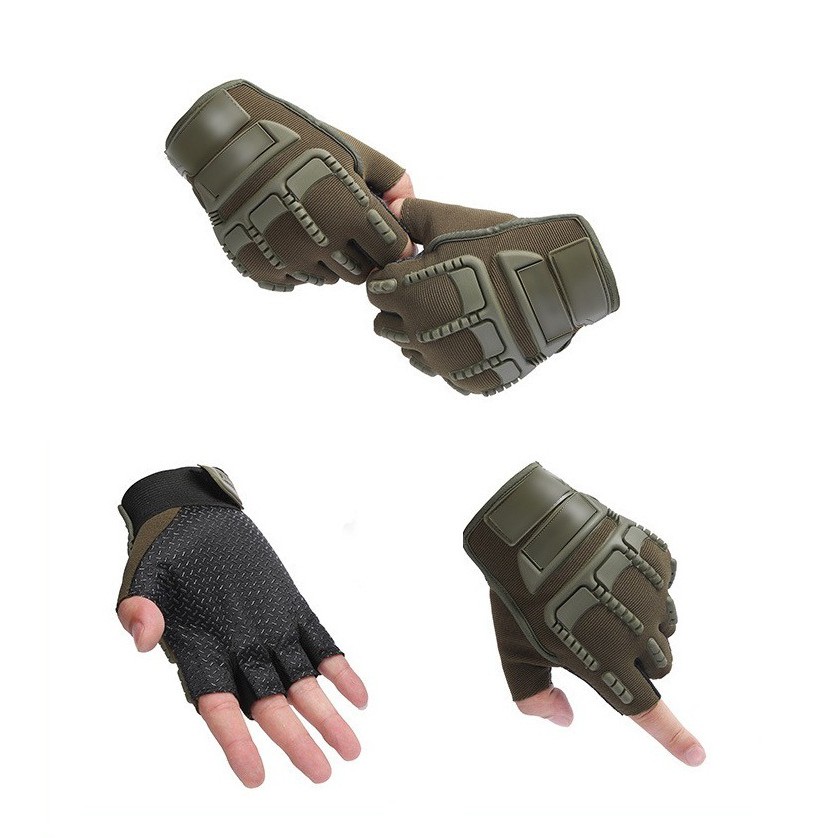 SARUNG TANGAN PROTEKTOR ELASTIS HALF FINGER UNTUK MOTOR SEPEDA OUTDOOR