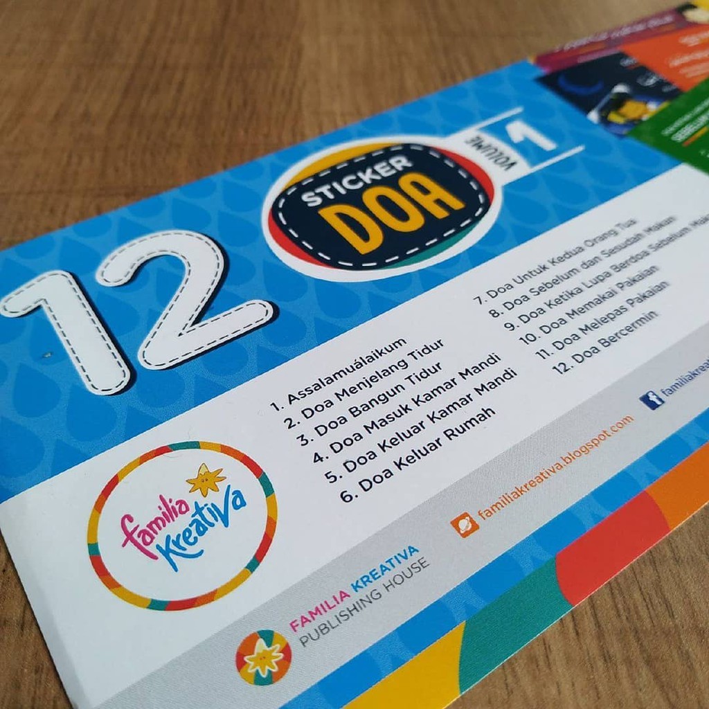 Stiker Doa Anak Islam Vol 1