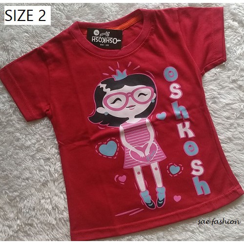 KAOS OSHKOSH ANAK/OSHKOSH CEWEK/SIZE 246