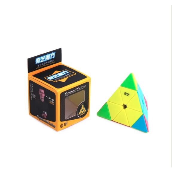 Rubik Pyraminx Stickerless Qiyi Qiming A - Rubik Piramida Qiyi