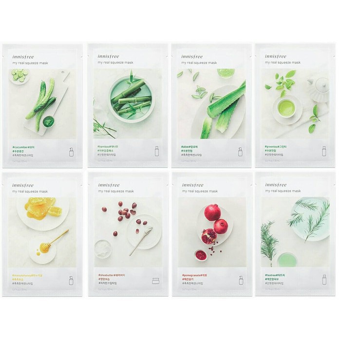 INNISFREE Sheet Mask My Real SqueezeMasker Innnisferr Wajah Masker Muka/Masker Murah/Nature Reublic