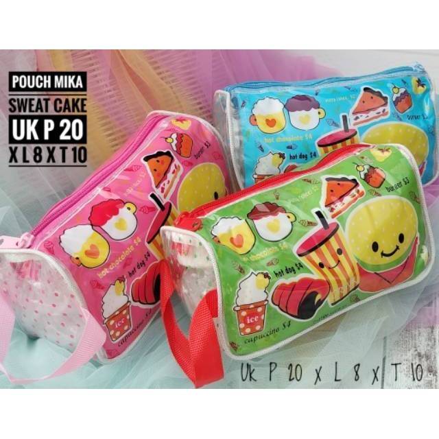 SWEAT  POUCH MIKA ~TEMPAT KOSMETIK ~DOMPET SERBAGUNA