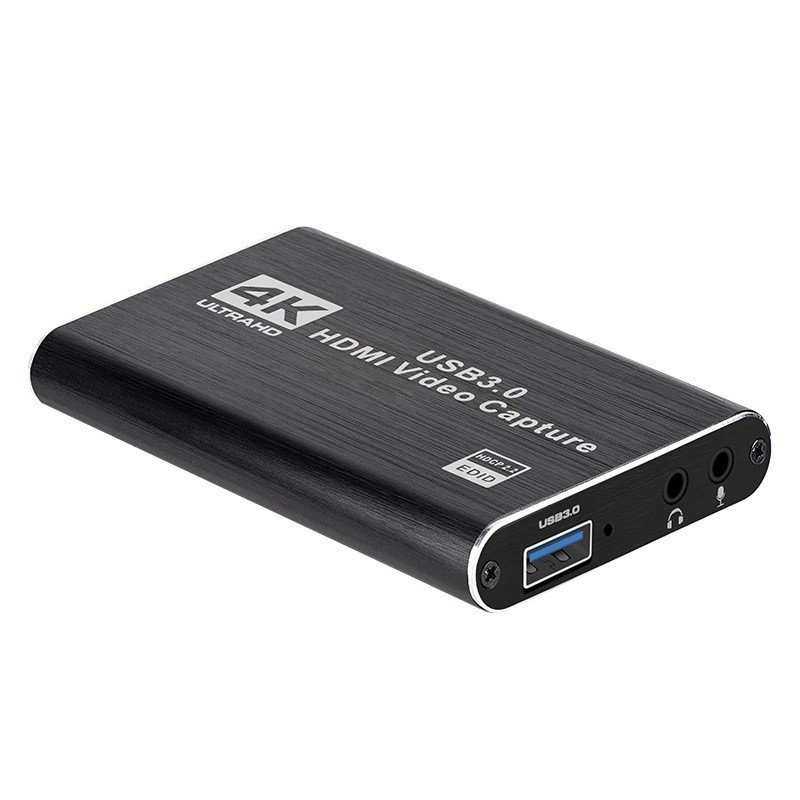 HDMI Video Capture Card Adapter Grabber Record Box USB 3.0 4K - RU900 - Black