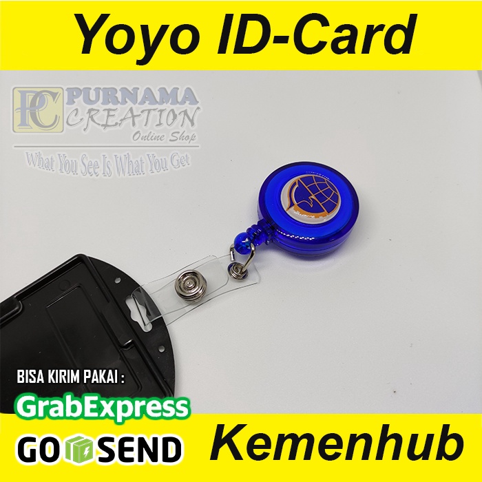 Yoyo IDCARD Kemenhub Kementerian Perhubungan warna biru