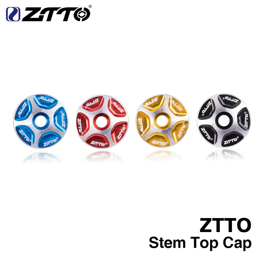GRTSONGKIR_ ZTTO MTB Bicycle Headset stem Top Cover Cap fork 1-1/8" Threadless Headsets Parts