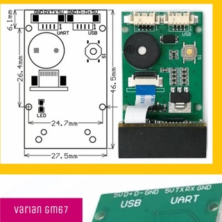Jual GM66 GM67 GM65 Barcode Scanner Reader USB Serial UART TTL Arduino ...