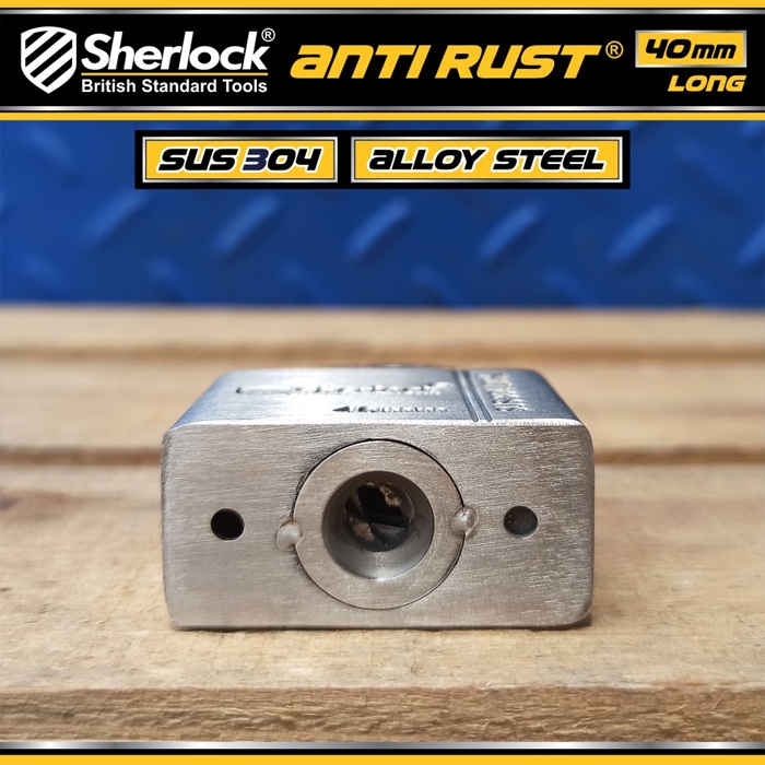 Gembok ANTI RUST 40 mm Panjang Sherlock Stainless Steel 304 anti karat