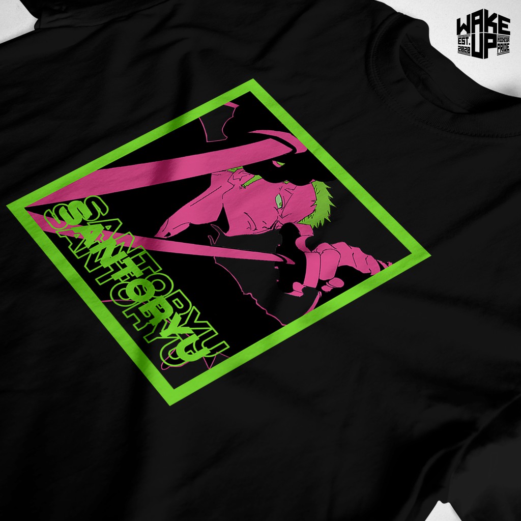 Kaos Anime ( RORONOA ZORO SANTORYU ) PREMIUM