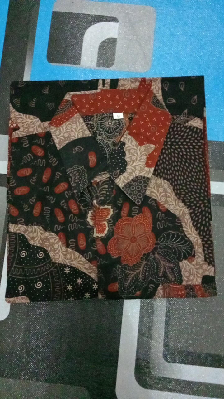Baju Batik Couple Modern Monalisa Genes Merah Biru Tosca Ungu Orange M,l,xl, Xxl Asli Pekalongan