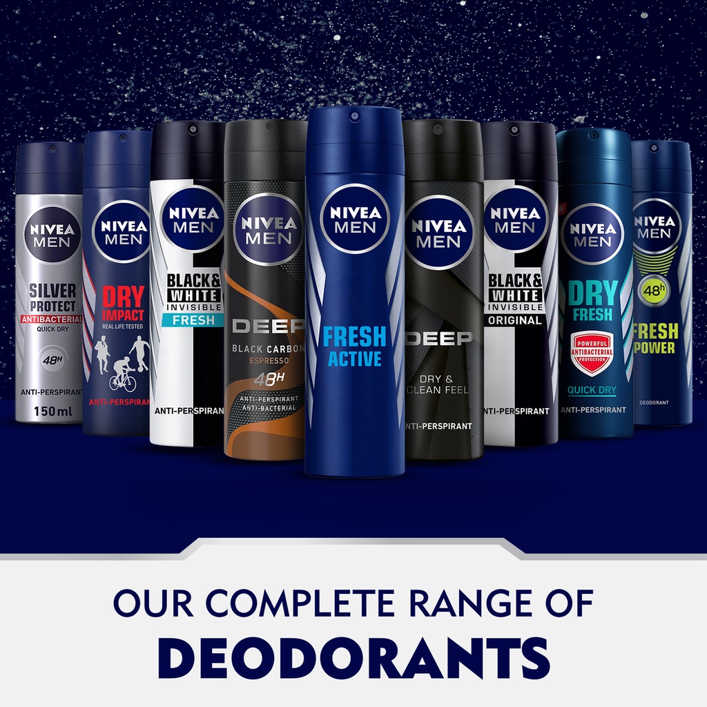 NIVEA MEN DEODORANT SPRAY - NIVEA DO SPRAY COWOK - 150ml