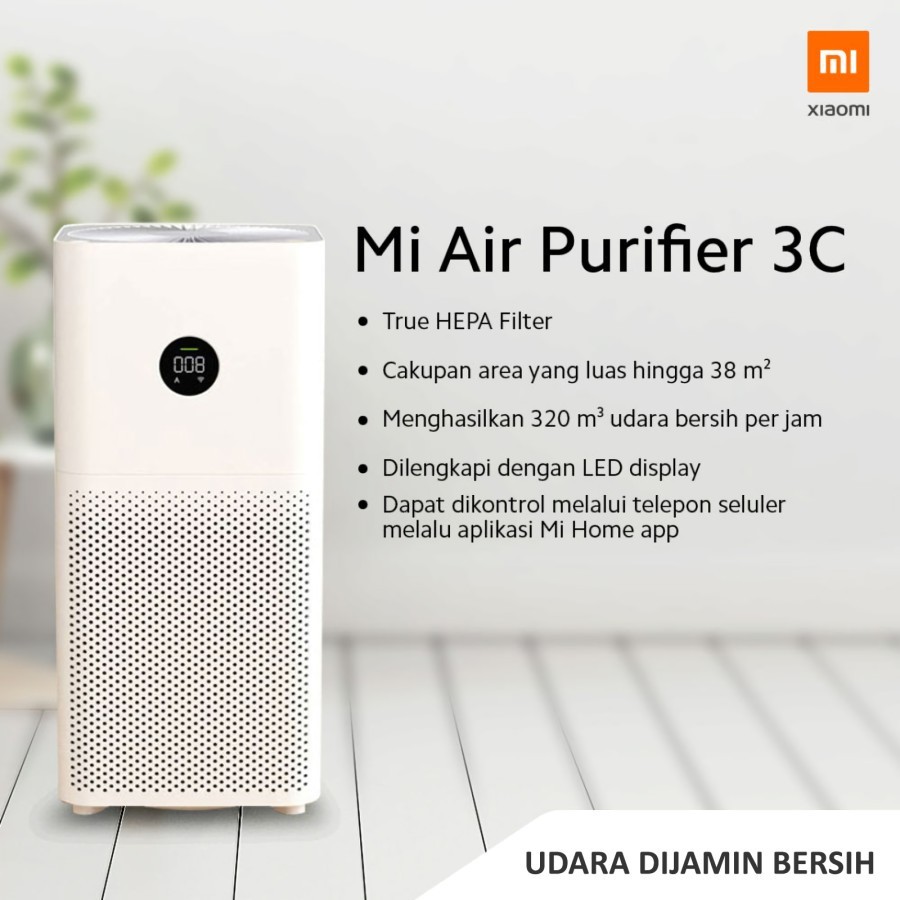 XIAOMI PURIFIER 3 OLED TOUCH PEMBERSIH UDARA STERILIZATIONI ONIZER