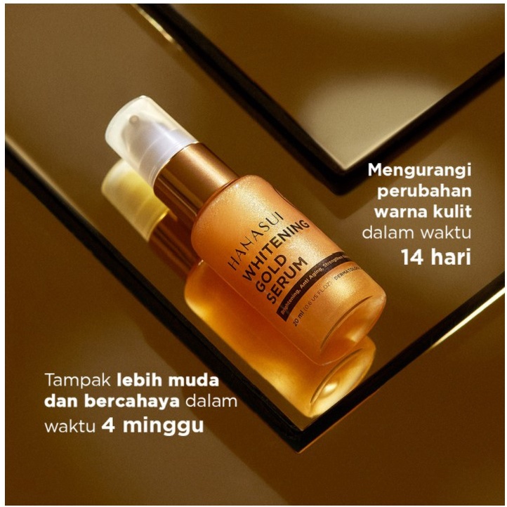HANASUI - Serum Wajah | hanasui serum gold, serum vitamin C, serum anti acne-Whitening (Gold)