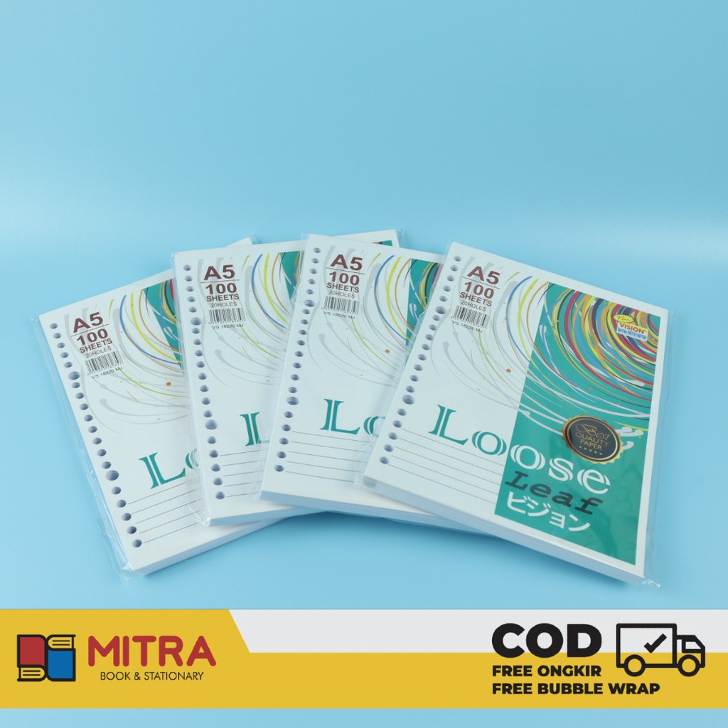 

Loose Leaf A5 Garis Vision isi 100 Lembar