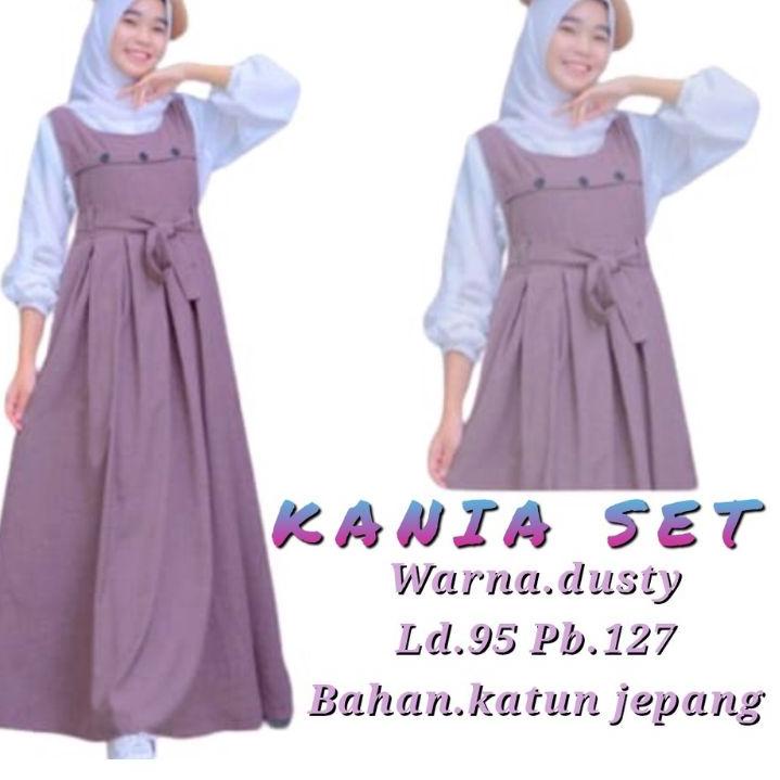 Model baru - Sania set Dress Baju Gamis Syari Muslim Remaja Wanita Perempuan// dress gamis anak Rema