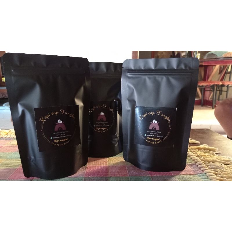 

kopi bubuk Lampung Robusta cap Tungku (100% asli tanpa campuran )