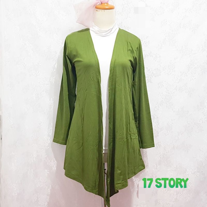 KARDIGAN WANITA POLOS  KAOS RAYON ADEM LEMBUT SIZE L XL XXL 3XL 5L JUMBO/CARDIGAN/KARDI /LUARAN CEWE/OUTER OUTWEAR WANITA-5
