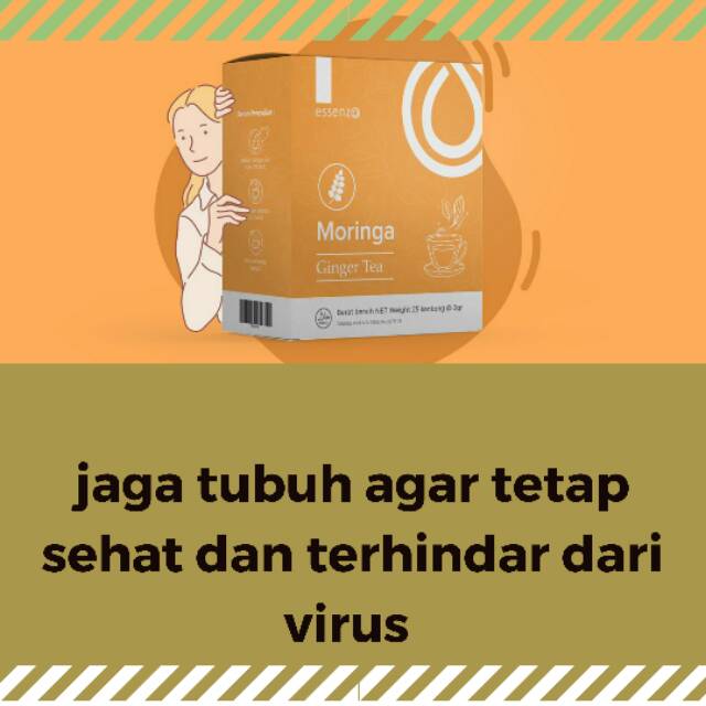 

Moringa ginger tea ESSENZO herbal ( imunitas, kekebalan tubuh)