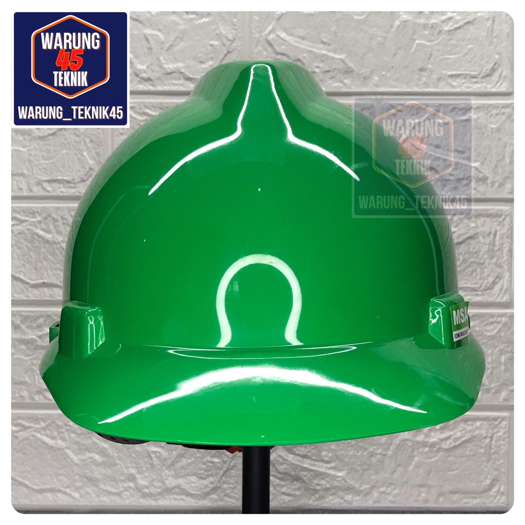 HELM PROYEK SAFETY V GUARD MERK MSA SNI LOKAL SUSPENSI FASTRACK FASTRAK - HIJAU