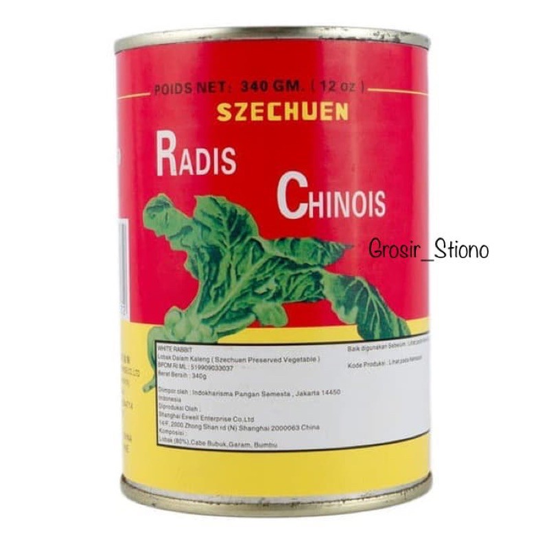

Radis Chinois Szechuen 340Gr/Chuan Chai/Lobak Kaleng/Chaisim Kaleng/Sayur kaleng