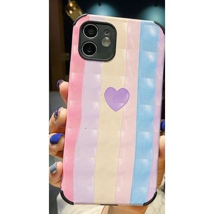 Lovely textured diamond pattern  phone case for iPhone 6 6+ 7 8+ SE X XS XR XSMAX 11 11pro 11promax 12 12promax anti-drop silicone cover