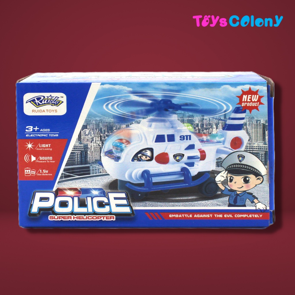 Mainan Anak/Helikopter Polisi/Helicopter/777-27
