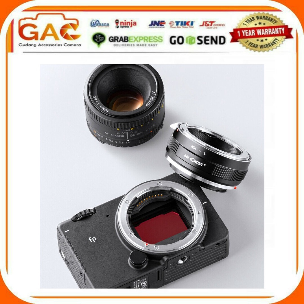 Lens Mount Adapter Nikon to L Mount KNF Concept