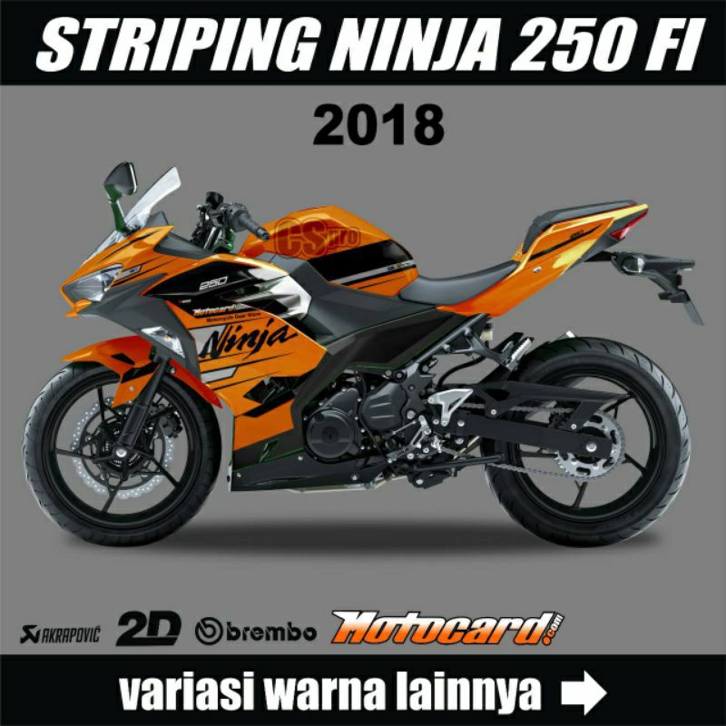 Decal Striping Motor Ninja 250 FI New / Decal Stiker Kawasaki New Ninja 250 Fi