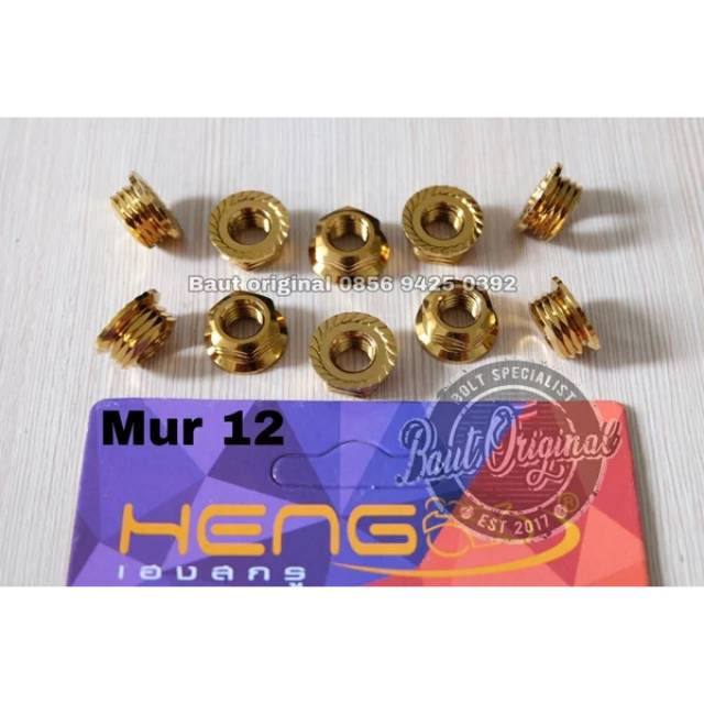 mur 12 garis probolt gold mur baut drat 12 original heng thailand