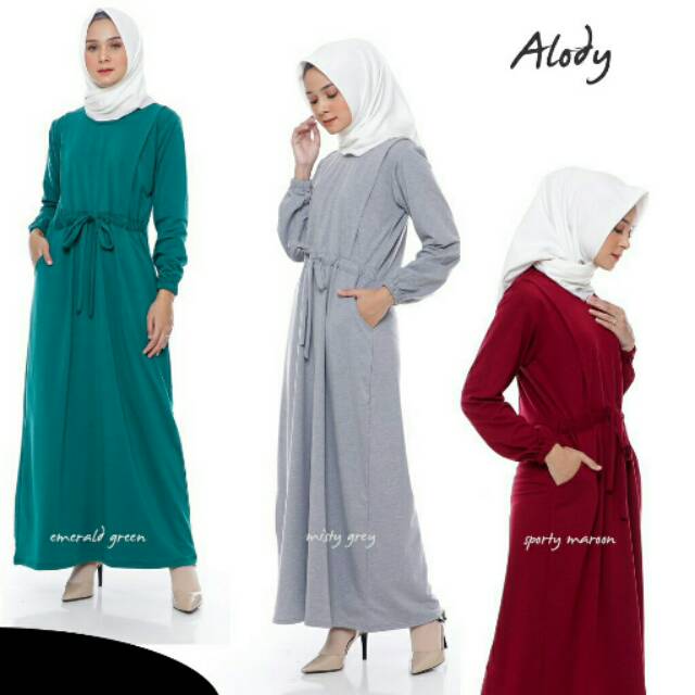 Gamis Baju Menyusui Muslim Nursing Dress Hamil Nursingwear ...