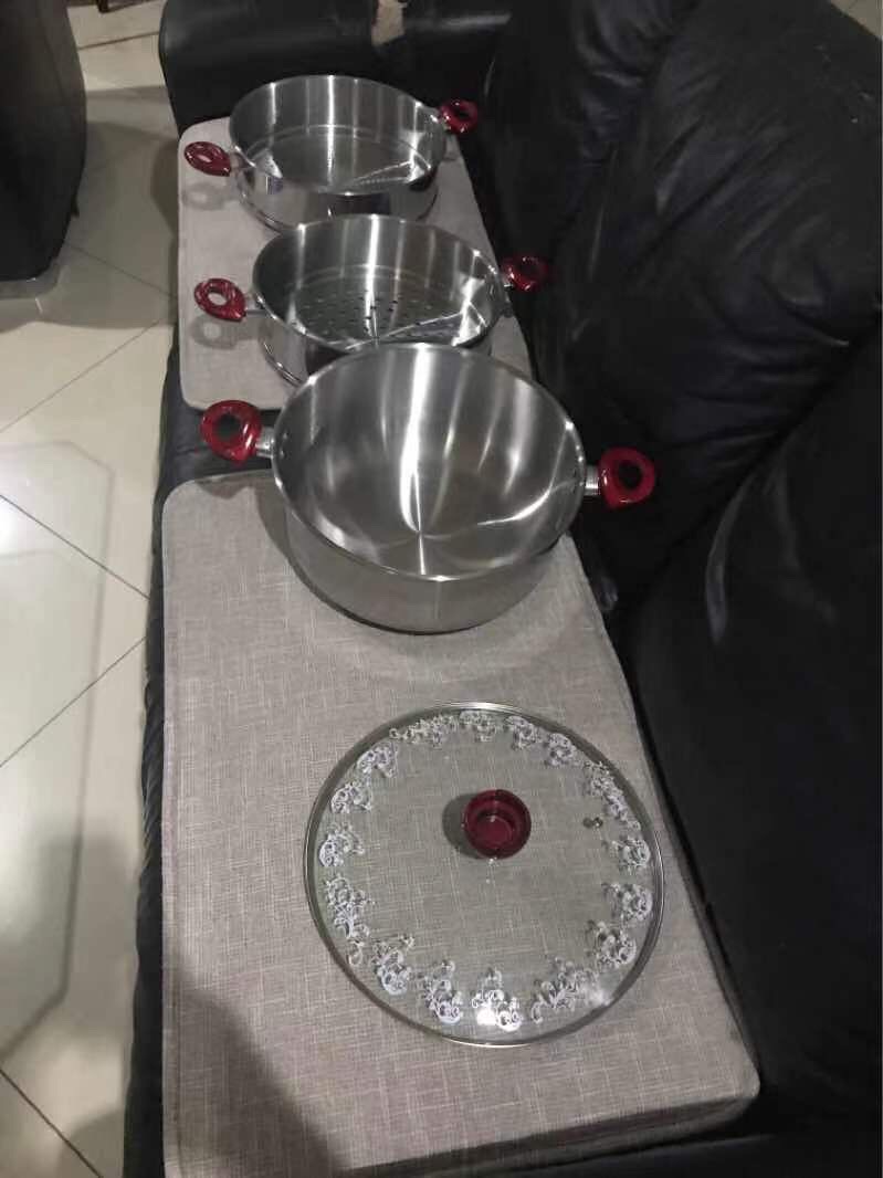 Panci Susun 3 Supra Super Steamer 32 Cm Besar Stainless Steel Kukus Tingkat Masak Arisan Tutup Kaca