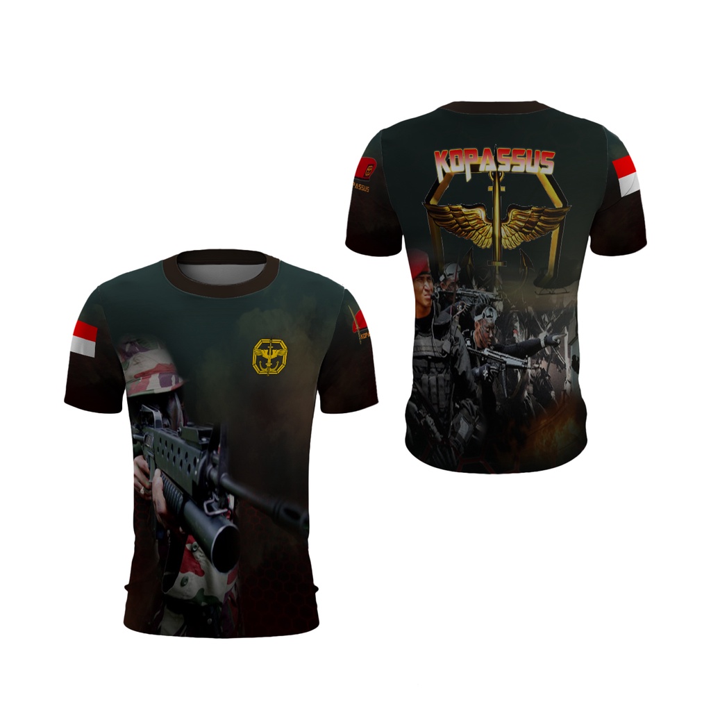 KaosArmy - Kaos Kopassus | Kaos Kopassus Original | Kaos Kopassus Lengan Pendek