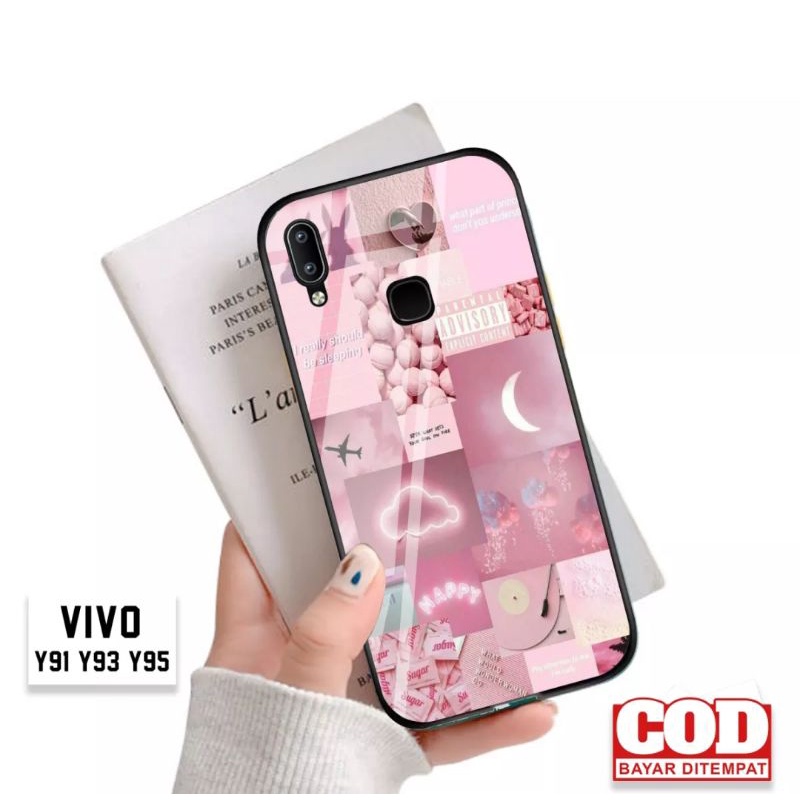 Athan Case Custom Vivo Y91 Y93 Y95 Aesthetic Theme in Colors series