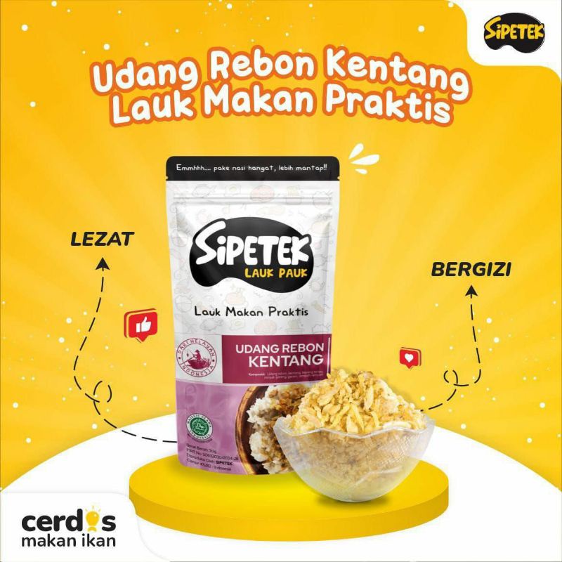 

udang rebon kentang SIPETEK | Lauk makan praktis
