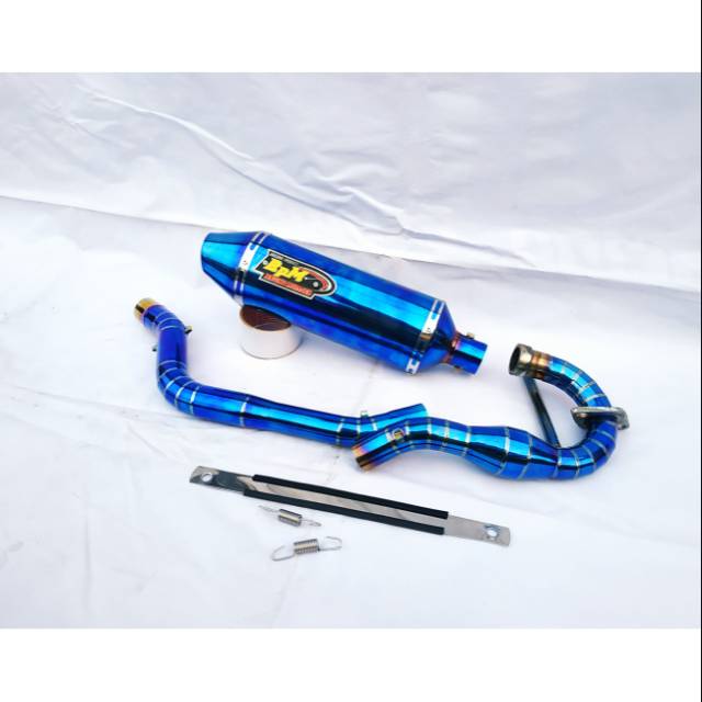 Knalpot Racing KLX BF 150 - KLX SL 150 - CRF - DTRACKER Original RpM bluemon
