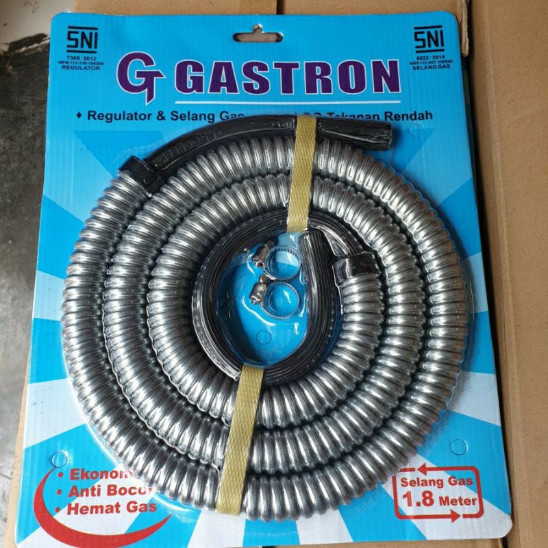 GASTRON  SELANG PAKET  Regulator Gas LPG Premium Quality Standart SNI,PENGAMAN REGULATOR