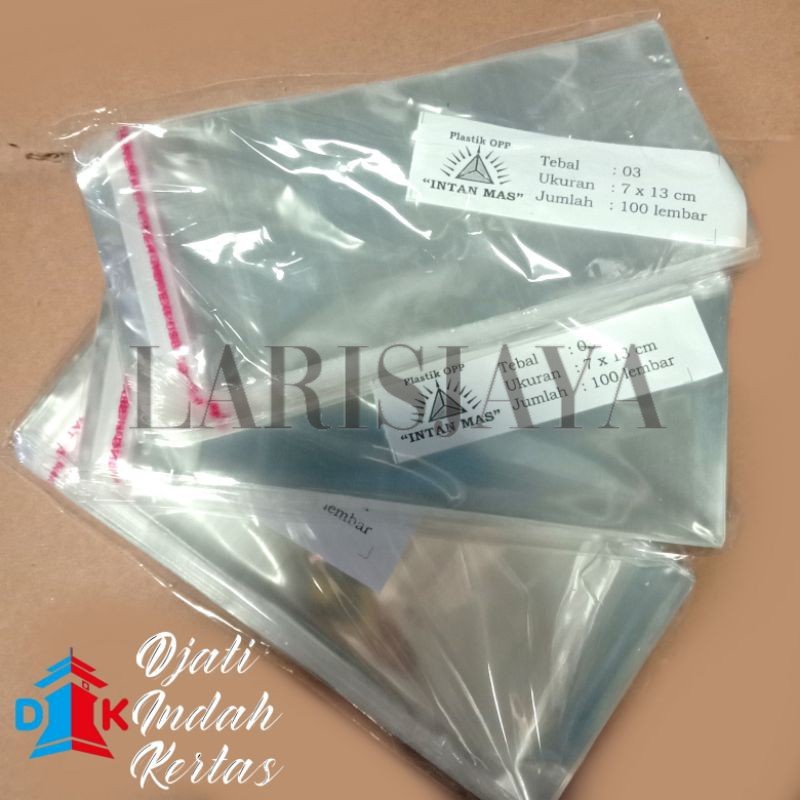 

DISKON MURAH!!! Plastik OPP 7 x 13 cm Seal - Lem 1000 lembar