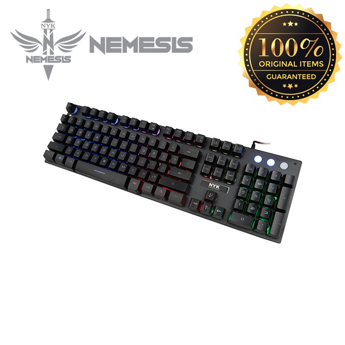 KEYBOARD GAMING NYK KR 201 GAME MASTER RAINBOW ANTI GHOSTING ORIGINAL