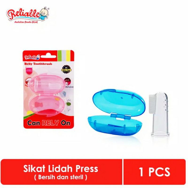 Sikat Lidah kotak Steril Include tempat sikat lidah bayi