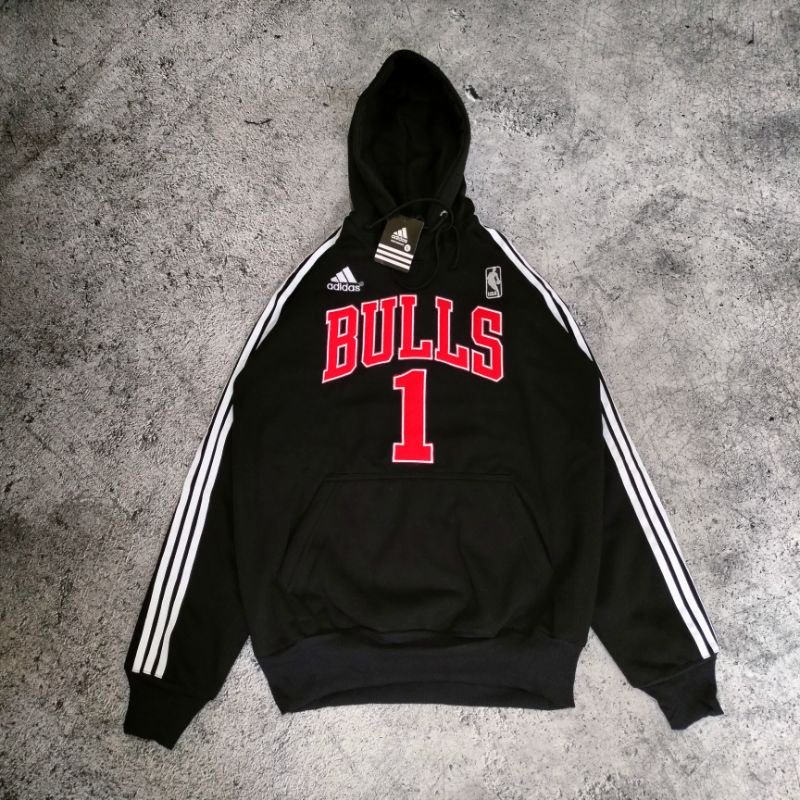 SWEATER HOODIE BULLS MITCHELL &amp; NESS &amp; BULLS X ADIDAS FULL BORDIR FULLTAG &amp; LEBEL (BESTSELLER)