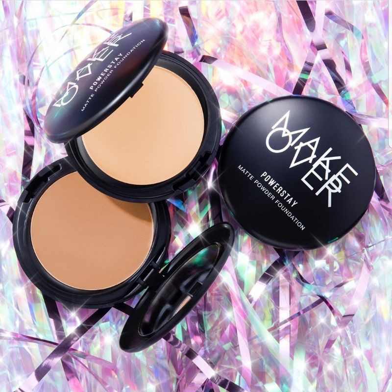 [Bedak Padat] MAKE OVER Powerstay Matte Powder Foundation Kosmetik Murah Original Make over Seseraha