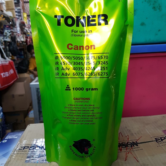 Toner Fotokopi Canon Toner Black Panther 1kg Super Quality Toner IR Adv 6055/6065/6075 IR Adv 4035/4045/4051 IR 5000/6000/5020/6020 IR 5570/6570/5050/5075 IR 3300/4570/3045/3245 IR 1024/2020/2420/2525