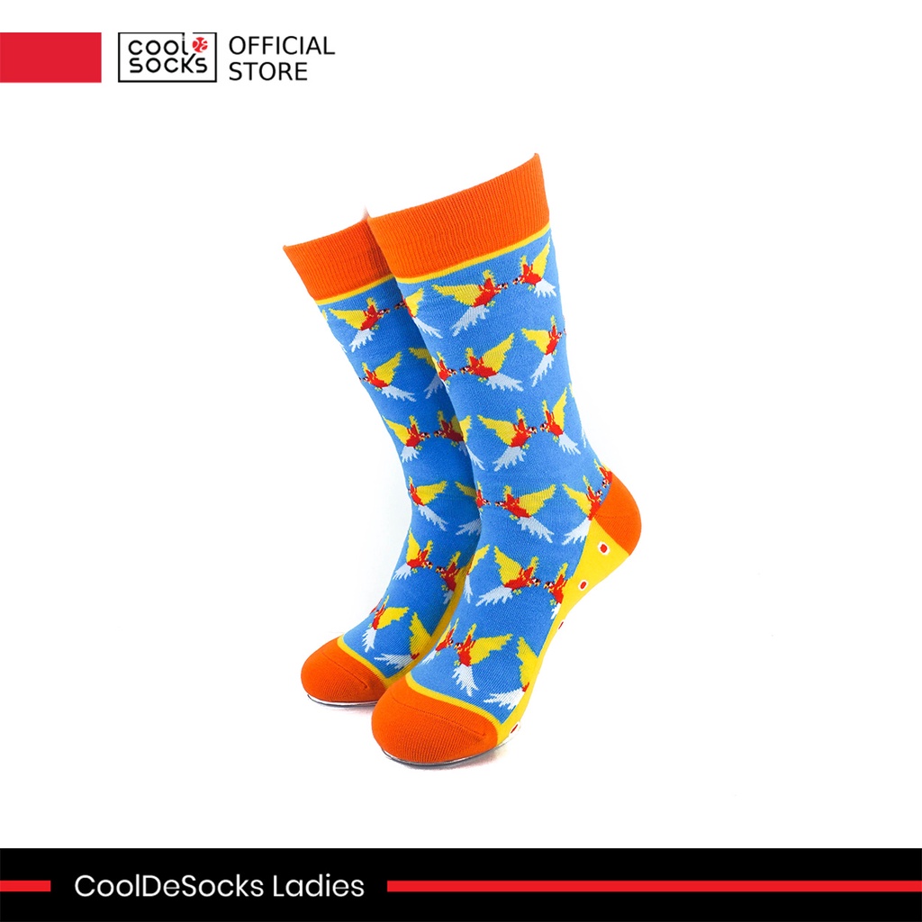 Kaos Kaki Wanita CoolDeSocks Ladies | Cockatoos