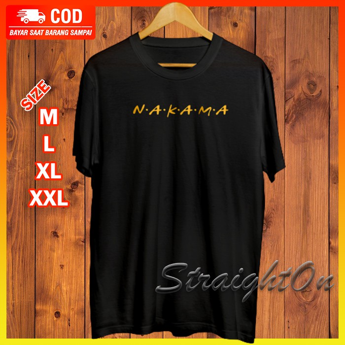 Kaos Baju Gambar Anime One Piece Nakama Distro Jepang Japan Oversize Premium Ori Original Pria Murah