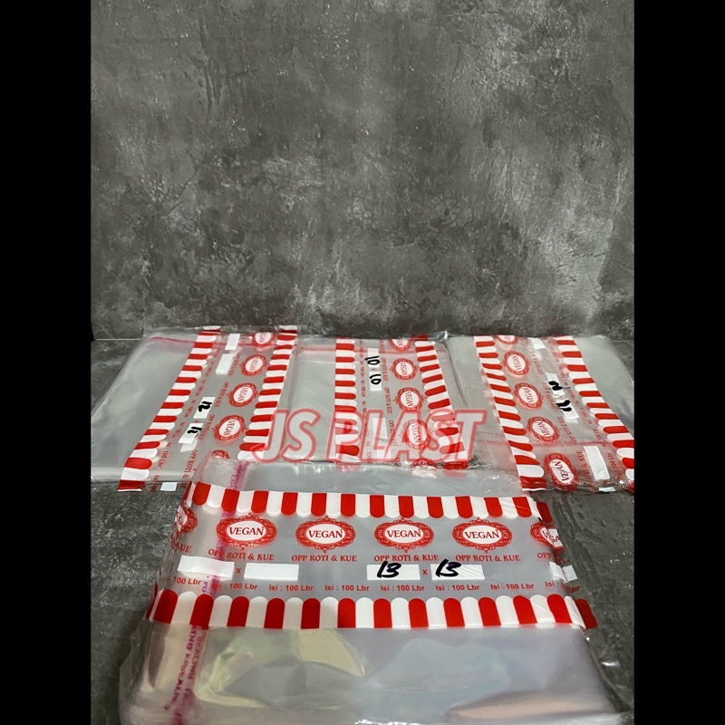 

(ISI 100PCS) Kantong Plastik Roti - OPP LEM ROTI -Kemasan Roti / Kemasan kue