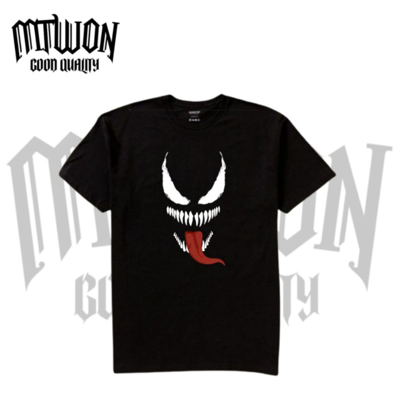 KAOS VENOM VINTAGE| T-SHIRT MARVEL COMICS VENOM FILM | KAOS BAJU HITAM PRIA WANITA
